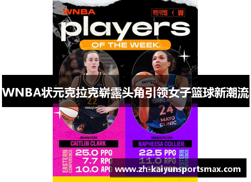 WNBA状元克拉克崭露头角引领女子篮球新潮流